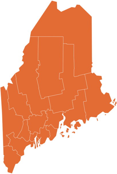 A map of Maine