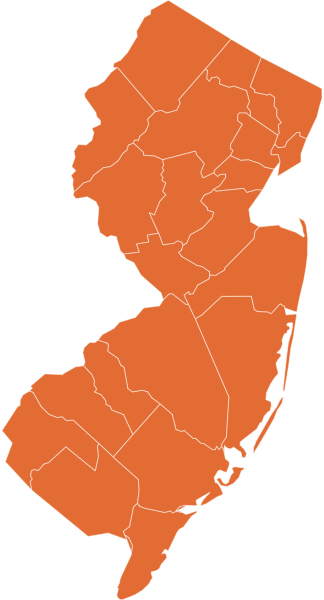 A map of New Jersey