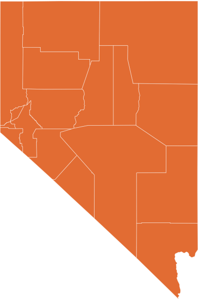A map of Nevada
