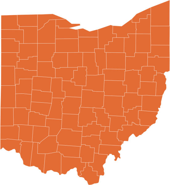 A map of Ohio