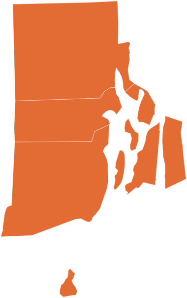A map of Rhode Island