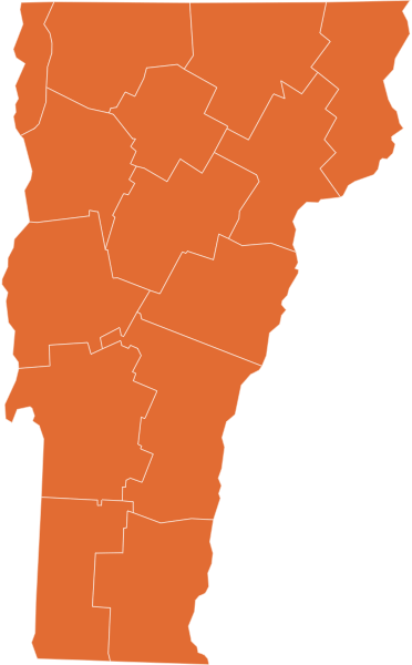 A map of Vermont