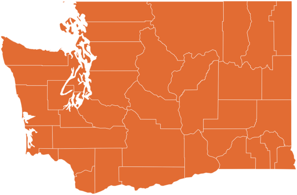 A map of Washington